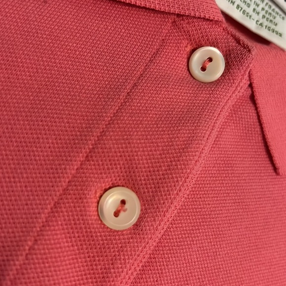 Lacoste Pink Button-Down Polo Shirt (Size 42) - Picture 4 of 6
